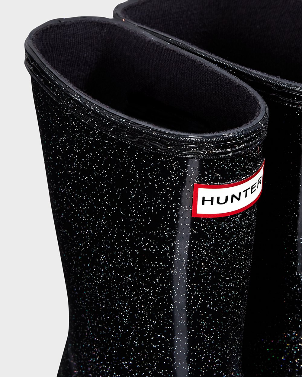 Kids Rain Boots - Hunter Original First Classic Starcloud (38ELAWIOU) - Black Multicolor